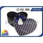 Fancy Heart Shaped Paper Jewelry Boxes for Women , Jewellery Packaging Box With Ribbon