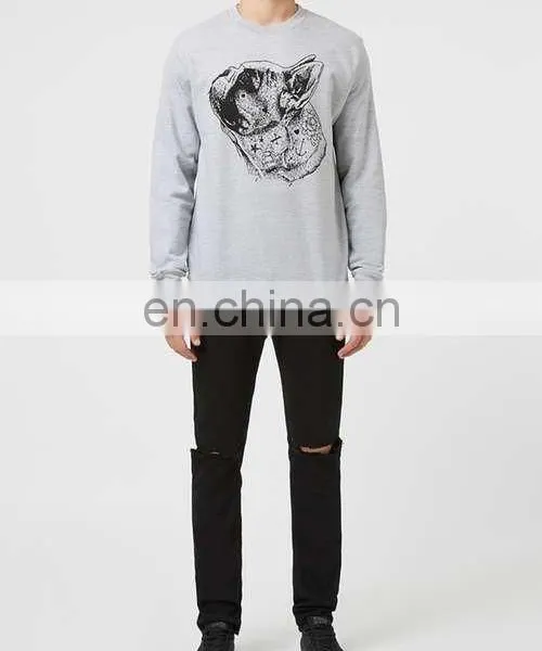 Classic Fit Crew Neck Print Sweatshirt photo-5