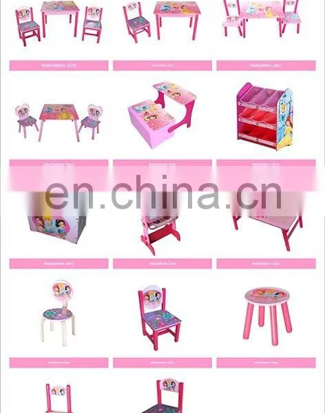 Child Safety Product Classroom Wooden Desk and Children's Study Chairs