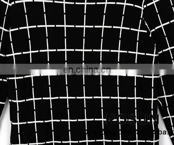Whloesale Custom Leisure Sweater With Plaid Pattern Wholesale Women Crop Top Sweat Suit photo-3