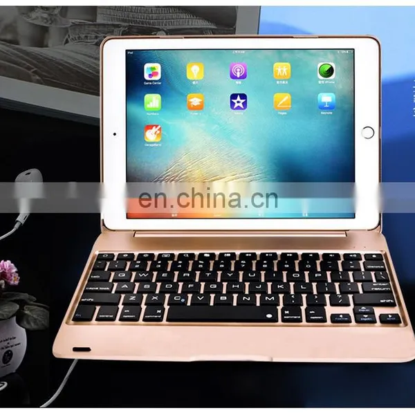 For IPad Air 2 Case Keyboard, Bluetooth Keyboard Case for IPad Pro 9.7/ IPad Air 2, Keyboard Folio Style photo-3