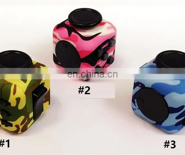 Best Selling Wholesale Retail Cheapest Leopard Print Fidget Cube Camouflage Fidget Cube Decompression Fidget Toys photo-2