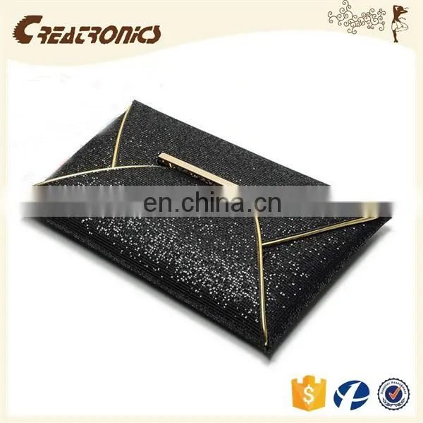 CR Passed European Test Colorful Convenient Envelope Shaped Ladies Clutch Bag Shining Pattern Leather Handbag Factory photo-2