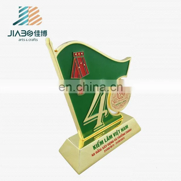High Quality Blue Colors Paint Metal Trophy Cup photo-2