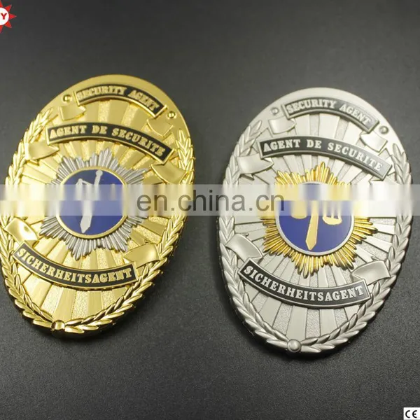 Custom Private Security Officer Magnetic Metal Badges photo-4