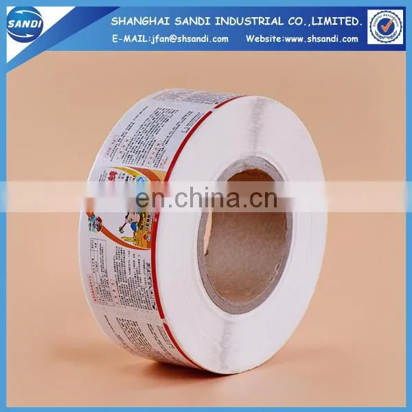 Cheap full color printing rolled adhesive label paper