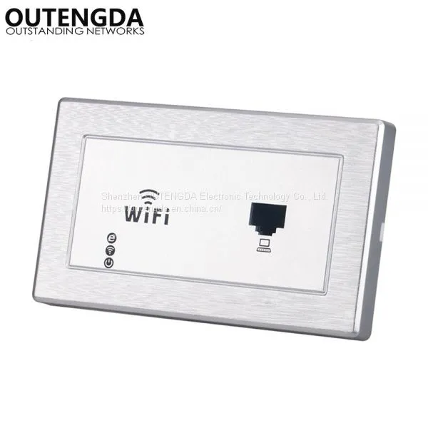 300Mbps 118 Type Wall Mount Wireless AP Access Point Socket WiFi Repeater Extender Router for Hotel Domitory Office Room photo-3