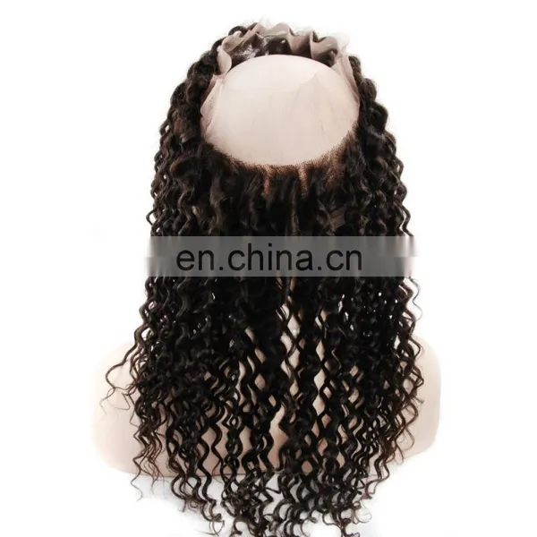 Wholesale Virgin Hair Vendors Lace Frontal With 360 Lace Band Virgin Human Hair Pre Plucked 360 Lace Frontal Closure photo-6