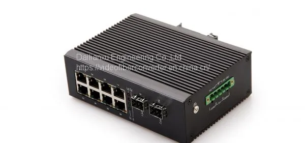 4/8channels DIN Rail Industrial Loop Self-healing POE Fiber Switch photo-2