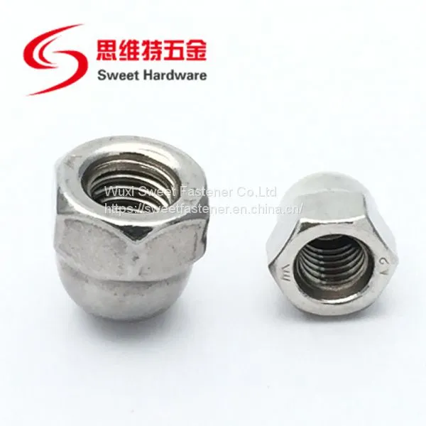 DIN1587 Stainless Steel A2 A4 Connecting Hex Domed Cap Nuts M3-M20 photo-3