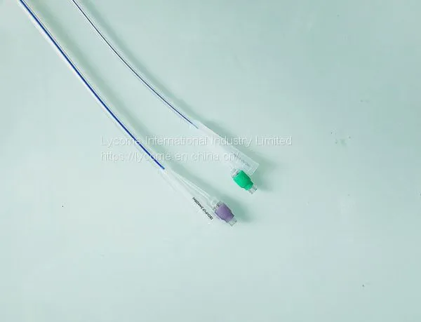 100% Medical Silicone 2 Way Foley Catheter For Urinary Catheterization photo-2