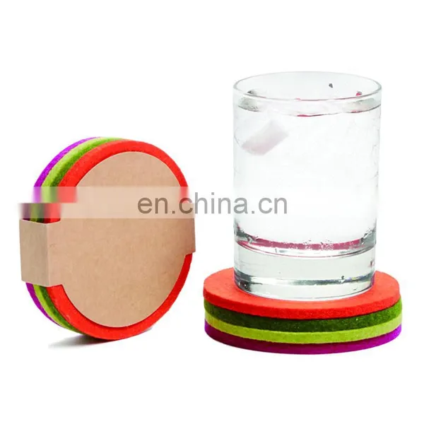 Factory Wholesale Thick Felt Coasters photo-4