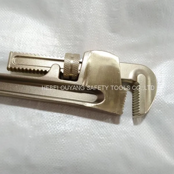 Non-Sparking Hand Tools Pipe Wrench,American Type,18 photo-3