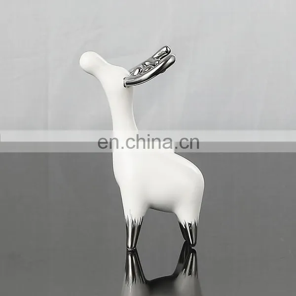 Creative Cute Ceramic Fawn Decoration Children's Desk Decoration Ornaments photo-2