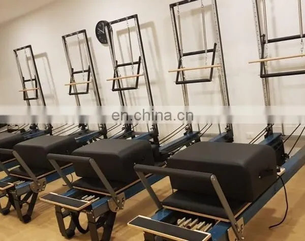 Hot Selling Pilates Reformer Machine in Aluminium With Tower Home Folding Reformer Pilates Equipment With Half Trapeze SNP03 photo-3