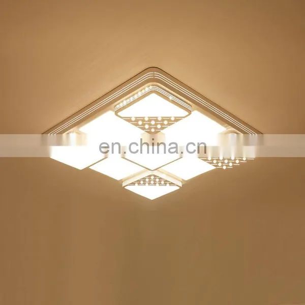 Iron Acrylic Rectangular Simple LED Ceiling Light Atmosphere Living Room Bedroom Lights photo-3