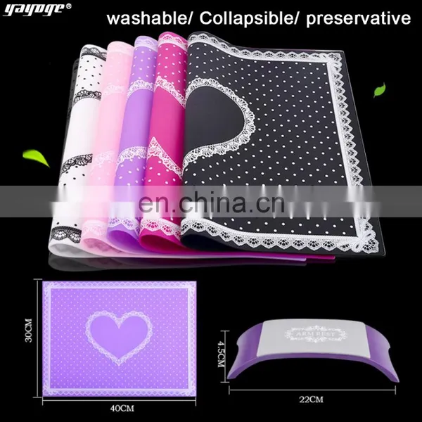 Nail Art Pillow Hand Holder Cushion Silicone Arm Rest+ Nail Brush+Manicure File Comfortable Tools photo-3