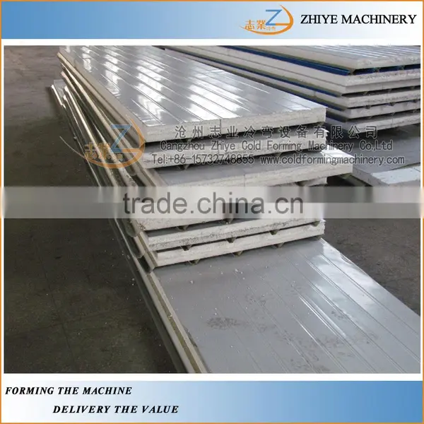Automatic Rock Wool / EPS Sandwich Panel Cold Forming Machine/eps Sandwich Roof Panel Production Line Plant photo-6