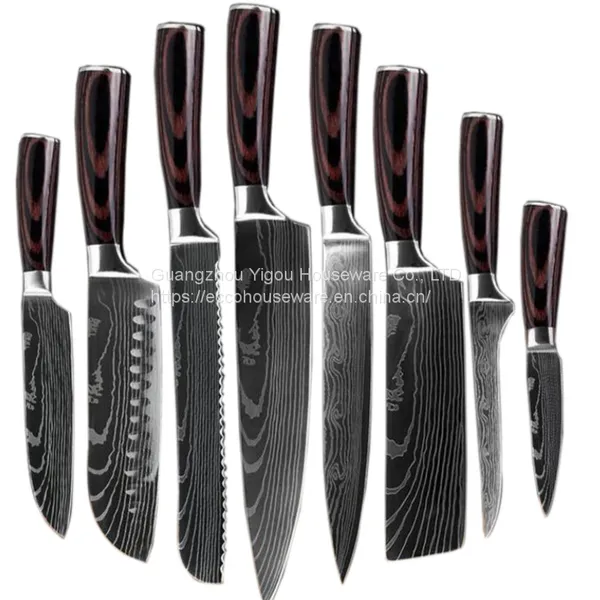 China Supplier New Product 8 Inch Japanese Professional Damascus Steel Kitchen Chefs Knife With Wood Handle photo-5