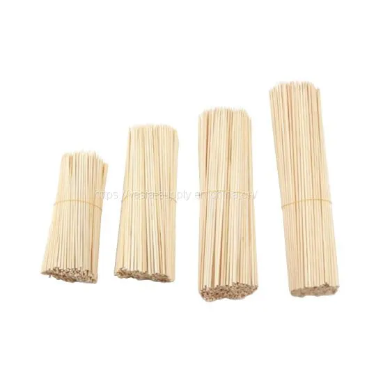 High Quality Product Professional Supply Eco-friendly Round Bamboo Skewers 10 Inch bbq skewer
