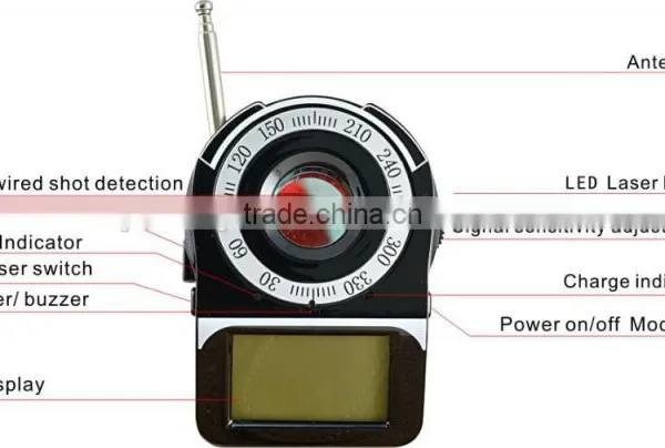 Portable CC309 Hidden Camera Detector Wireless Vibration Signal Detector Alarm photo-2