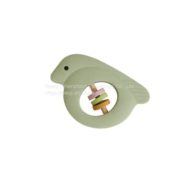 Baby Wooden Bird Bed Rattles Toys Teether photo-3