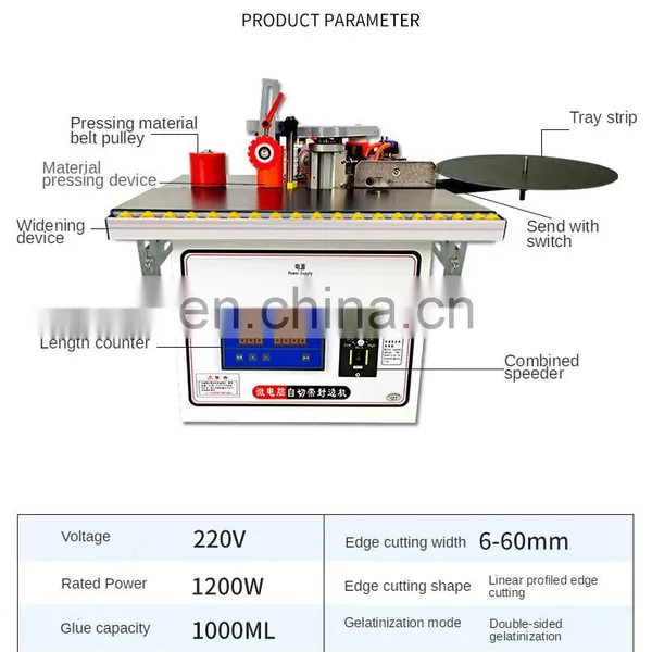 LIVTER SY158 Automatic Woodworking Edge Banding Machine Small Hand-sealing and Furniture Repairing Machine photo-4
