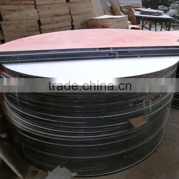 Plywood Pvc Edge Banquet Folding Round Table photo-4