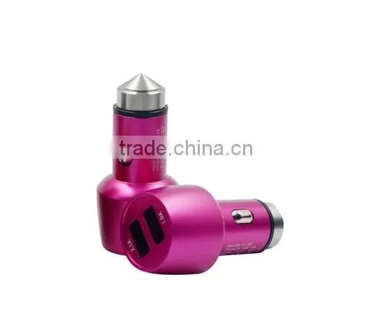 Double Speed High Quality Safety Hammer Car Charger Iphone Car Charger photo-2