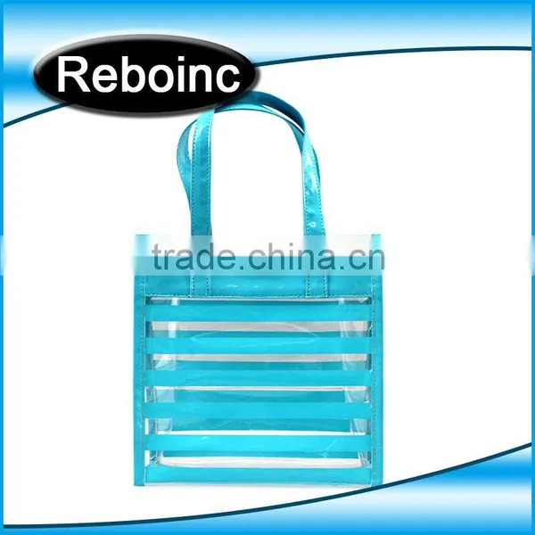 Waterproof Pvc Beach Bag Pvc Tote Bag Handle Shoulder Strap Sand Beach Bag Vinyl Pvc photo-5