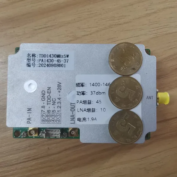 Jinwen UAV Self-organizing Network 1400MHz 2-watt Single Transmitter Dual Receiver RF Power Amplifier JWTD1430-2W photo-3