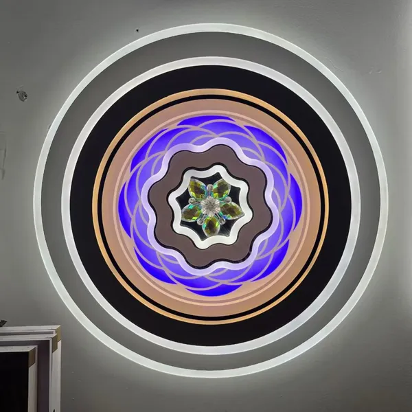 2025 Bedroom Light, Modern Minimalist LED Glass Ceiling Light, Round Nordic Creative and Personalized Study Light