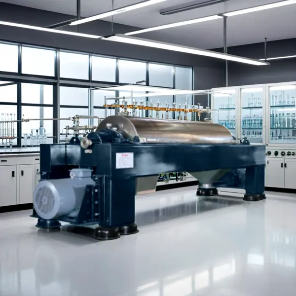 Decanter Centrifuge Machine With Engine Pump for Sludge Dewatering Separation Equipment Centrifugal Decanter photo-3