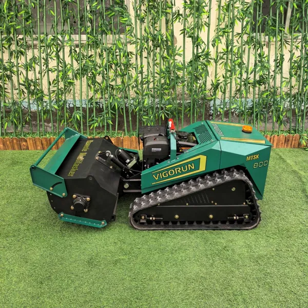 800mm 1000mm Remote Control Flail Mower Gasoline Crawler Brush Cutter for Slopes Orchards Rough Terrain Land Clearing photo-4