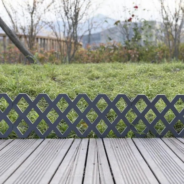 Black Landscape Path Fence Plastic Simulation Lawn Edging Border Outdoor Barrier Garden Decorative Eco-Friendly BOLI photo-2