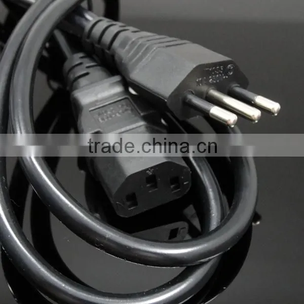 PVC Outermaterial Italy Power Cord/Type L Power Cord/Italy Power Cord With C13 Ending photo-3