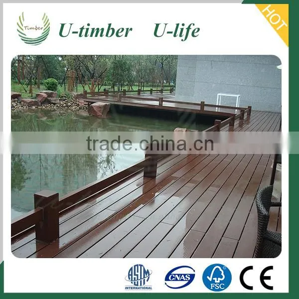 Direct Factory Recycled Mixed Color Wpc Floor Decking Sheet photo-3