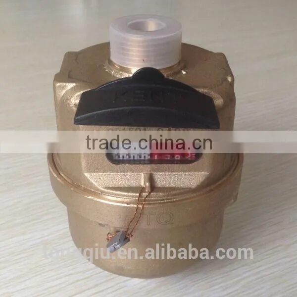 Volumetric Rotary Piston Brass Body Class C Water Meter LXH-15A