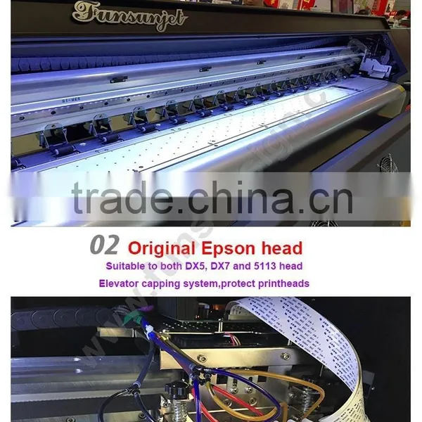 Promotion Price Funsunjet FS1700K 1.7m Solvent Printing Machine With One DX5 Head Fast Printing Speed photo-2