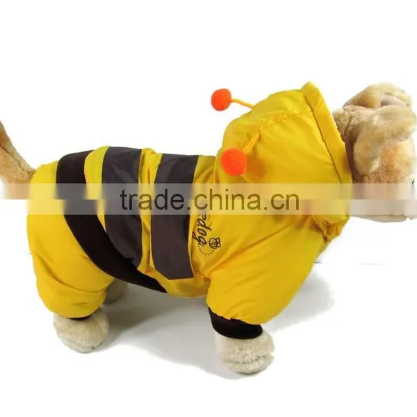 Wholesale 3D Bee Shape Cotton-padded Clothes for Dog Autumn Winter Windcoat Pet Clothes photo-4