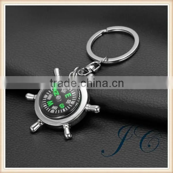 2015 Hot Sale High Quality Zinc Alloy Compass Keychain With OEM Logo photo-3