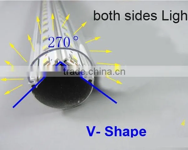 Double PCB Led Tube Integrated Led Tube V Shape T8 Led Tube Cooler Light photo-6