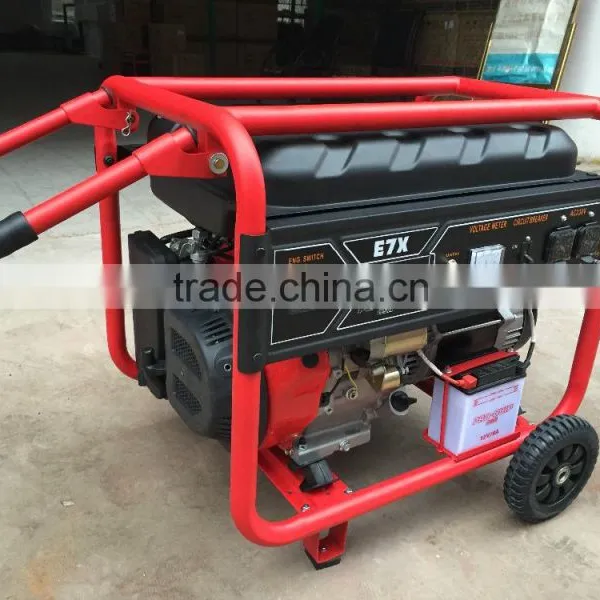 6.5kw SSC(strong Starting Current) Gasoline Generator Can Drive a 4.4kw Motor/4 Pieces AC EPA/GS/CE/SONCAP Approved