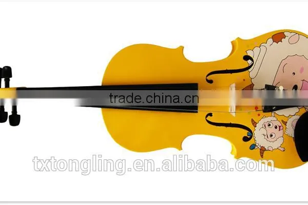 Quality Coloured Cute Violin For Kids With Carton Design TL-YJ1506 photo-3
