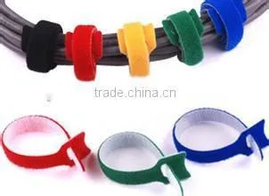 Cable Organizer Double Side Hook and Loop Cable Ties With Logo Printing photo-5