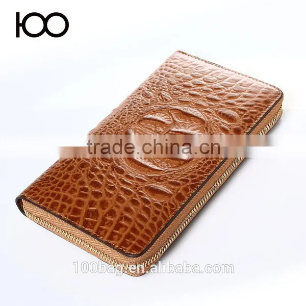 Unisex Men or Women Alligator Clutch 2016 Fashion Leather Wallet in Guangzhou Quality Choice