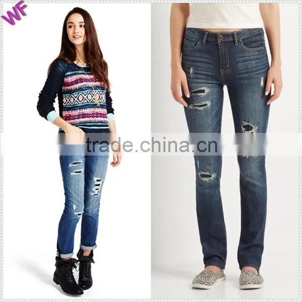 China Apparel Wholesale Denim Clothing Manufacturer Lady Jean photo-3