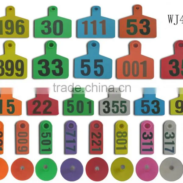 Plastic TPU Ear Tag With Metal Neil Male Tag WJ402-BF photo-3