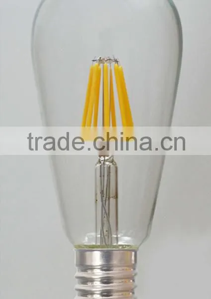 Vintage Edison 120V E26 Led Filament Bulbs Dimmable Full Glass ETL ST64 Led Filament Bulb Lights Lamp Energy Saving 2700K for US photo-2