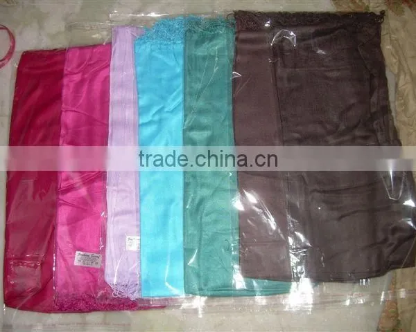100% VISCOSE SOLID COLOR PASHMINA SHAWLS photo-2